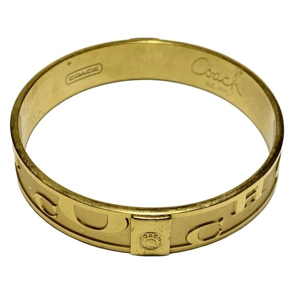 Auth COACH - Gold Hardware Bangle - Picture 1 of 3